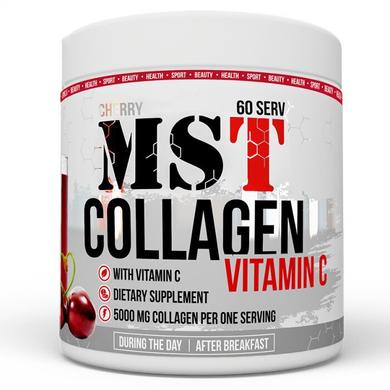 Колаген і вітамін С, Collagen + Vitamin C, MST Nutrition, смак вишні, 390 г - фото