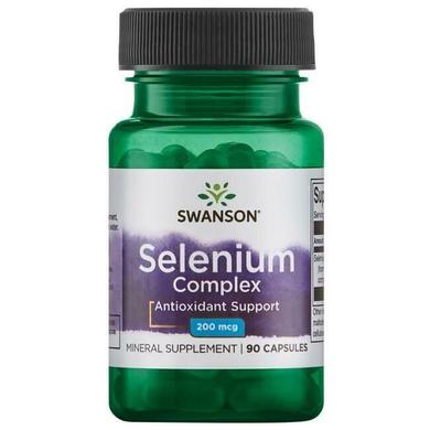 Селен, Ultra Selenium Complex, Swanson, 200 мкг, 90 капсул - фото