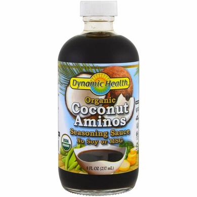 Кокосовий соус з амінокислотами, Coconut Aminos, Dynamic Health Laboratories, органік, 237 мл - фото