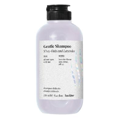 Шампунь для всех типов волос, Back Bar No3 Gentle Shampoo Oats and Lavender, FarmaVita, 250 мл - фото
