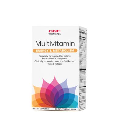 Витамины для женщин, Women's Multivitamin, Energy & Metabolism, Gnc, 180 каплет - фото