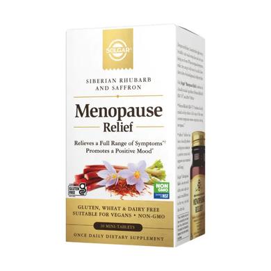 Підтримка при менопаузі, Menopause Relief, Solgar, 30 міні таблеток - фото