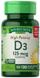 Витамин D3, Vitamin D3, Nature's Truth, 5000 МЕ, 150 гелевых капсул, фото – 1