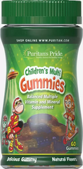 Мультивитамины и минералы для детей, Children's Multivitamins and Mineral, Puritan's Pride, 60 жевательных конфет - фото
