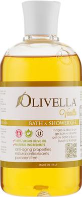 Гель для душа и ванны Ваниль на основе оливкового масла, Vanilla Bath & Shower Gel, Olivella, 500 мл - фото