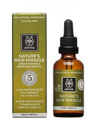 Натуральне Диво-масло для оздоровлення і зміцнення волосся з прополісом, Apivita, 50 мл - фото