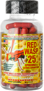 Жиросжигатель, Red Wasp, Cloma Pharma, 75 капсул - фото