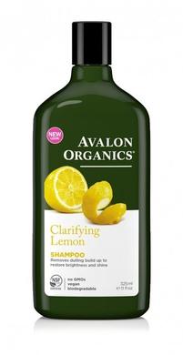 Шампунь для волосся (лимон), Shampoo, Avalon Organics, освітлюючий, 325 мл - фото