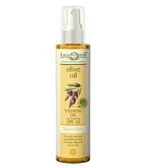 Масло для загара, Olive Oil Sun Care Tanning Oil SPF10, Aphrodite, 100 мл - фото