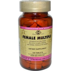 Витамины для женщин, Female Multiple, Solgar, 120 таблеток - фото