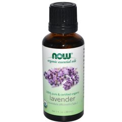 Лавандовое масло органик (Oil Lavender), Now Foods, Essential Oils, 30 мл - фото