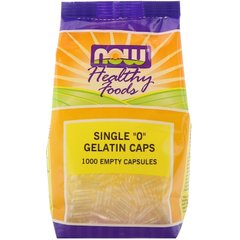 Пустые капсулы "0", Single "0" Gelatin Caps, Now Foods, 1000 капсул - фото