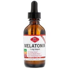 Мелатонін, Melatonin, Olympian Labs Inc., 1 мг, 59 мл - фото