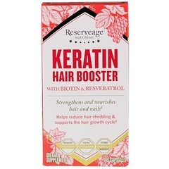 Комплекс для волос и ногтей, Keratin Hair Booster, ReserveAge Nutrition, 60 капсул - фото