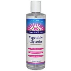 Рослинний гліцерин, Vegetable Glycerin, Heritage Products, 240 мл - фото