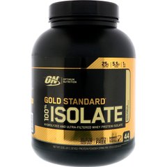 Сироватковий ізолят, 100% ISOLATE, ваніль, Optimum Nutrition, 2267 г - фото