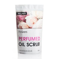 Скраб для тіла парфюмований, Perfumed Oil Scrub Flowers, Hillary, 200 г - фото