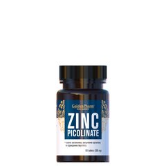 Цинк піколінат, Zinc Picolinate, Golden Pharm, 90 таблеток - фото