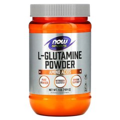 Глютамін, L-Glutamine, Now Foods, 454 г - фото