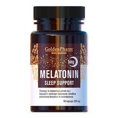 Мелатонін, GoldenPharm, 5 мг, 60 капсул - фото