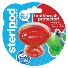 Антибактериальный футляр для зубной щетки, вулкановый красный - фото
