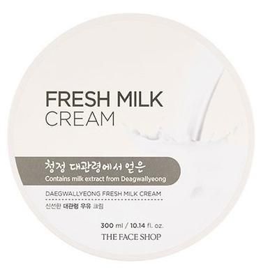 Крем молочный для лица и тела, 300 мл, Daegwallyeong, The Face Shop, Fresh Milk Cream - фото