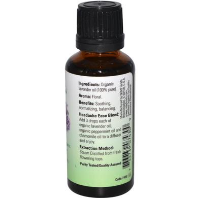 Лавандова олія органік (Oil Lavender), Now Foods, Essential Oils, 30 мл - фото