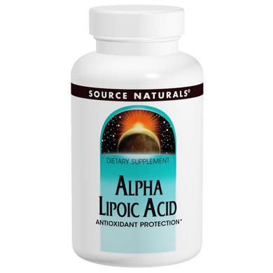 Альфа-липоевая кислота, Alpha Lipoic Acid, Source Naturals, 200 мг, 120 таблеток - фото