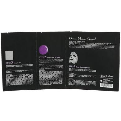 Платиновий фіолетовий комплект маски для обличчя, Double Dare, 1 комплект - фото