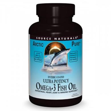 Натуральная Омега-3 из рыбьего жира, 850 мг, Source Naturals, 30 желатиновых капсул - фото
