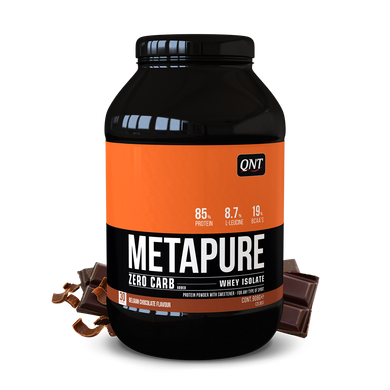 Протеїн, Metapure ZC Isolate, Qnt, смак бельгійський шоколад, 908 г - фото