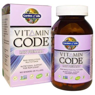Витамины для беременных, Vitamin Code Raw Prenatal, Garden of Life, 180 капсул - фото