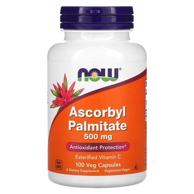 Аскорбил пальмитат, Ascorbyl Palmitate, Now Foods, 500 мг, 100 капсул - фото