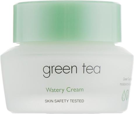 Увлажняющий крем для лица с экстрактом зеленого чая, Green Tea Watery Cream, It's Skin, 50 мл - фото