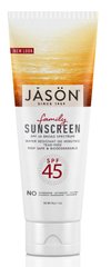 Солнцезащитный крем для всей семьи, SPF 45, Natural Sunscreen, Jason Natural, 113 г - фото