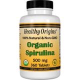 Спирулина, Healthy Origins, органик, 500 мг, 360 таблеток, фото