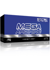 Аргинин, Mega Arginine, Scitec Nutrition, 140 капсул - фото
