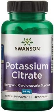 Калій цитрат, Ultra Potassium Citrate, Swanson, 99 мг, 120 капсул - фото
