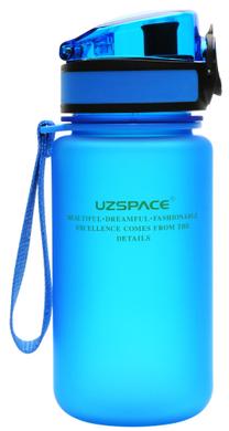 Пляшка для води, блакитна, UZspace, 350 мл - фото