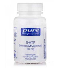5-HTP (5-гідроксітріптофана), Pure Encapsulations, 50 мг, 180 капсул - фото