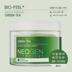 Пілінгові диски з зеленим чаєм, Bio Peel Gauze Peeling Green Tea, Neogen, 8 дисків - фото