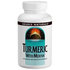 Куркумін, Turmeric with Meriva, Source Naturals, 500 мг, 30 таблеток - фото