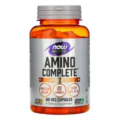 Now Foods, Amino Complete, амінокислотний комплекс, 120 вегетаріанських капсул (NOW-00011) - фото