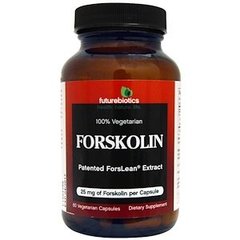 Форсколин, Forskolin, FutureBiotics, 25 мг, 60 капсул - фото