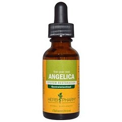 Ангеліка (дягель лікарський), екстракт, Angelica, Herb Pharm, органік, 120 мл - фото