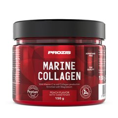 Морський колаген + Магній, Marine Collagen + Magnesium, персик, Prozis, 150 г - фото
