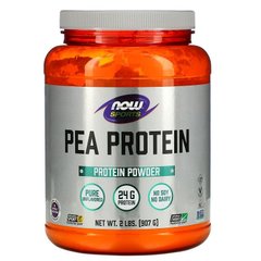 Гороховый протеин неприправленный, Pea Protein, Now Foods, Sports, 907 гр - фото
