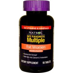 Мультивитамины для женщин, For Women Multivitamin, Natrol, 90 таблеток - фото