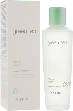 Зволожуючий тонік для обличчя "Зелений чай", Green Tea Watery Toner, It's Skin, 150 мл - фото