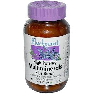 Мультиминералы, Multiminerals, Bluebonnet Nutrition, 180 капсул - фото